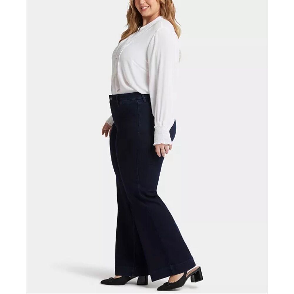 NYDJ Teresa Trouser Jeans Burbank Dark Enzyme Wash 14W - Picture 3 of 5
